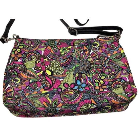 Sakroots Crossbody Purse Travel Umbrella Set Kaleidoscope Flowers Sling Artist - Picture 4 of 10